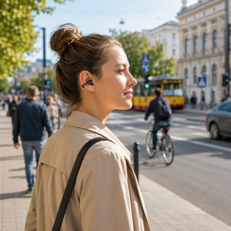 Słuchawki clip-on LEMON T20 do pracy spaceru i codziennego użytkowania